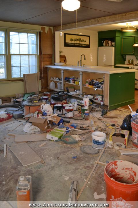 post remodel mess in the breakfast room - 2