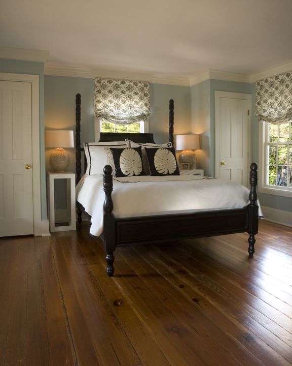 closets flanking bed - bedroom designed by Frederick + Frederick Residential Architects