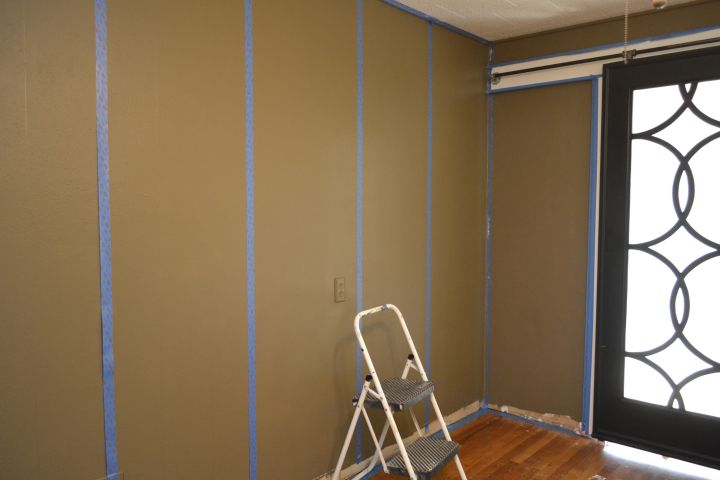 faux grasscloth painted wall treatment - 5 - resized