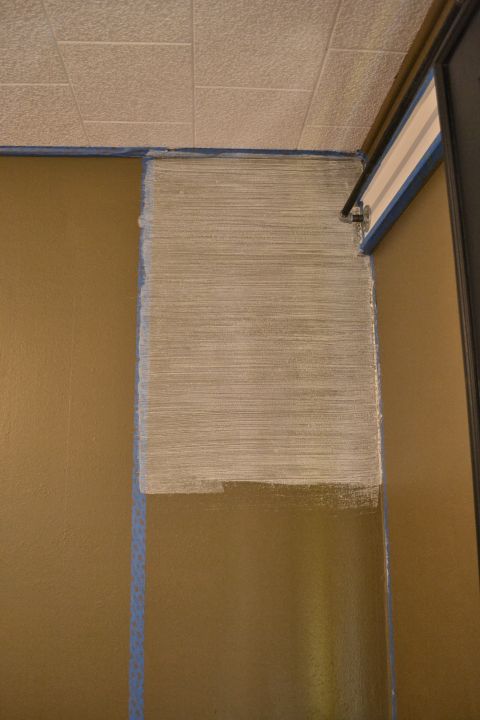 faux grasscloth painted wall treatment - 8 - resized