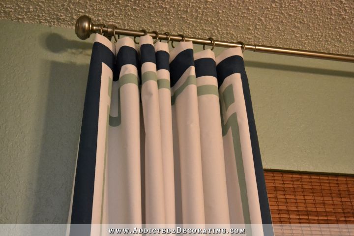 Cheap & Easy Curtain Panels Customized With Paint