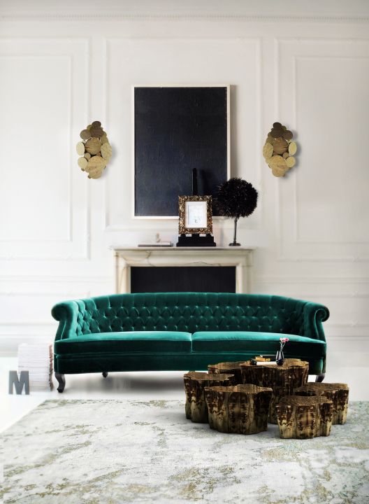 velvet sofa in teal