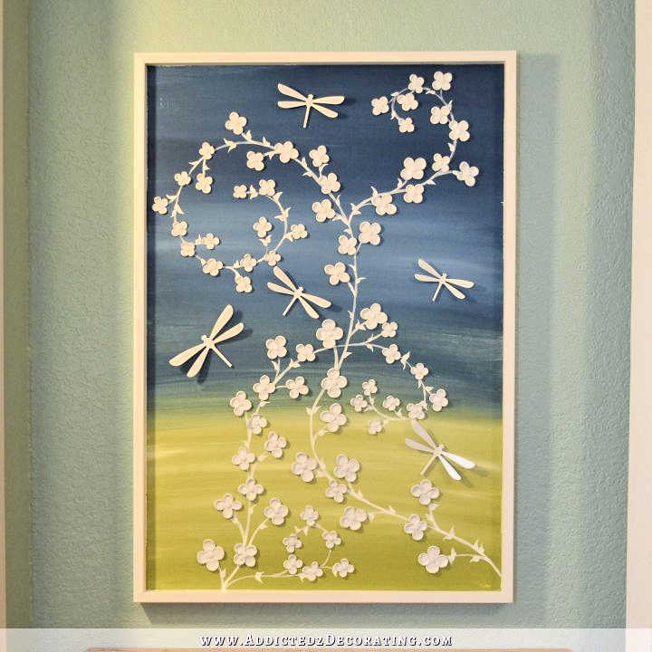 DIY Vine & Flower Dimensional Artwork