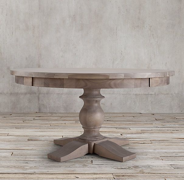 17th Century Round Monastery Dining Table from Restoration Hardware