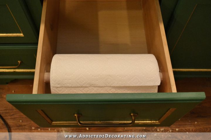 In-drawer paper towel holder - 8