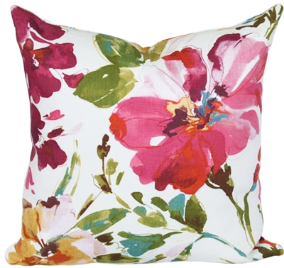 Pillow made with P. Kaufmann Paint Palette Punch fabric, from Tonic Living