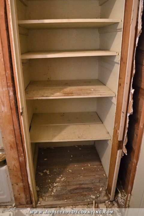 hallway bathroom demolition 13