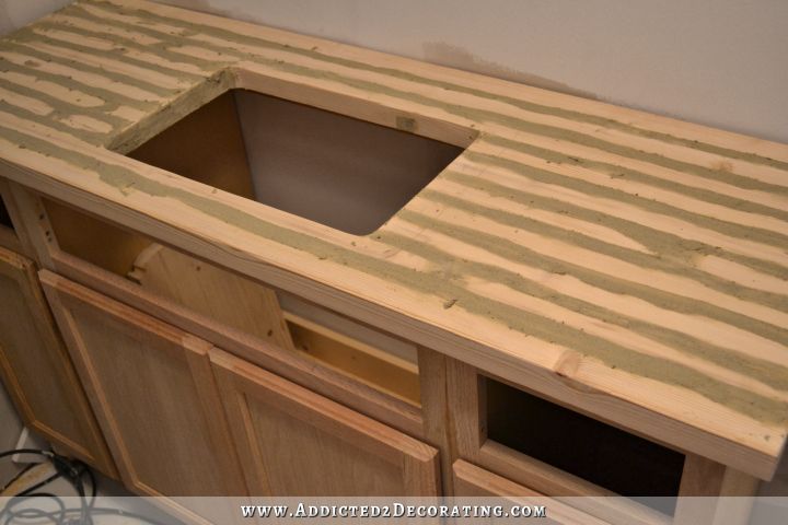 DIY Butcherblock-Style Countertop With Undermount Sink