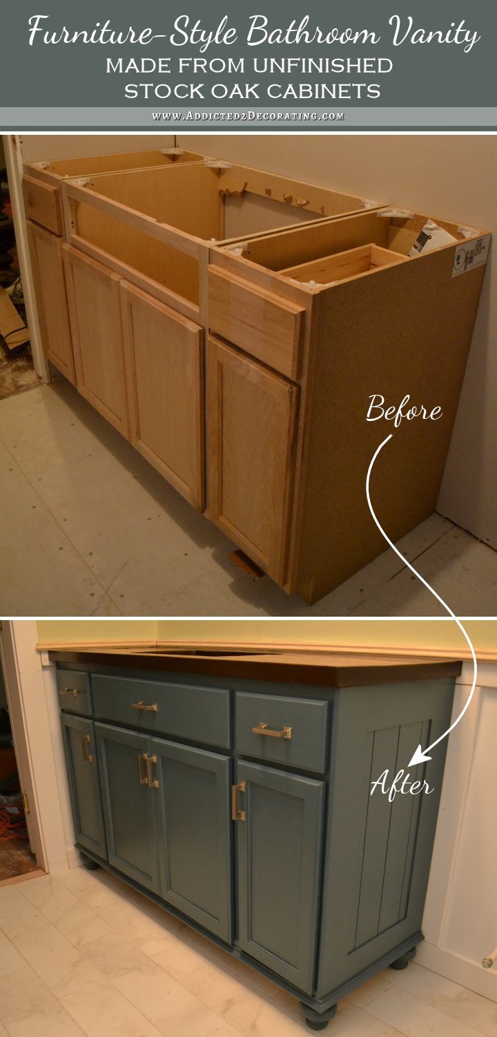 bathroom vanity before and after