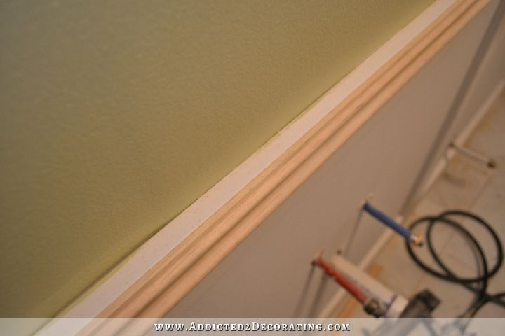 bathroom walls - recessed panel wainscoting with tile accent - 13