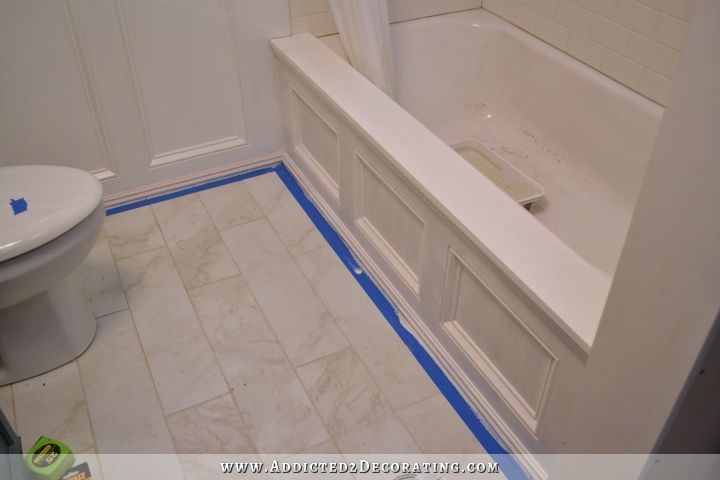 Diy Tub Skirt Decorative Panel For A Standard Soaking Tub