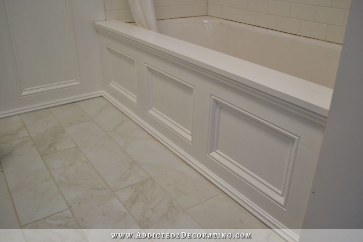 DIY Tub Skirt (Decorative Side Panel) For A Standard Apron-Side Soaking Tub