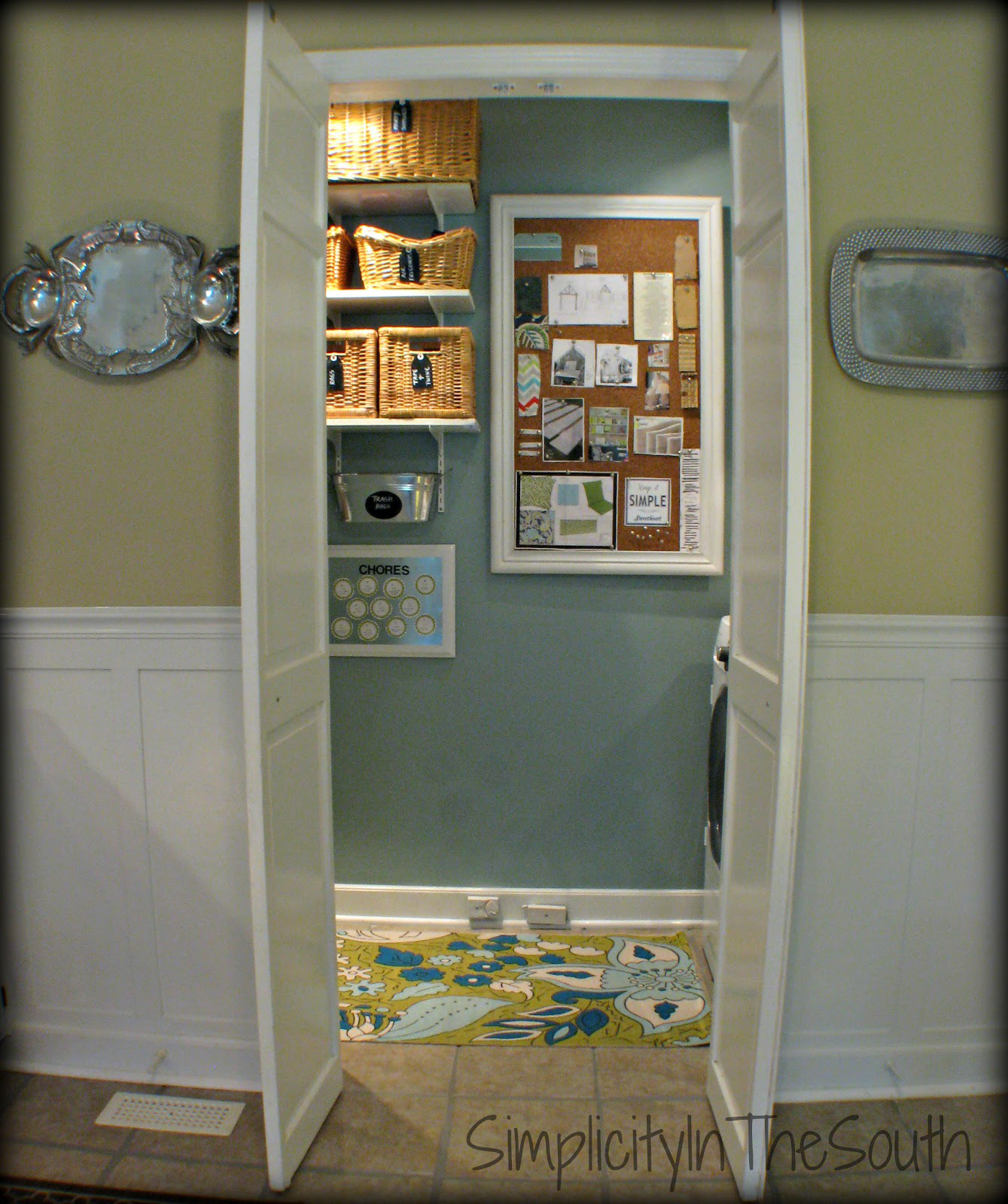 bi-fold doors turned into French doors, from Simplicity In The South