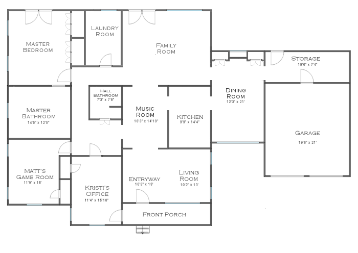 house floor plan - long term goal