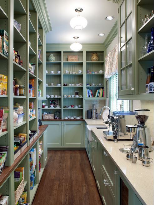 walk in pantry - Tyner Construction Co, via Houzz