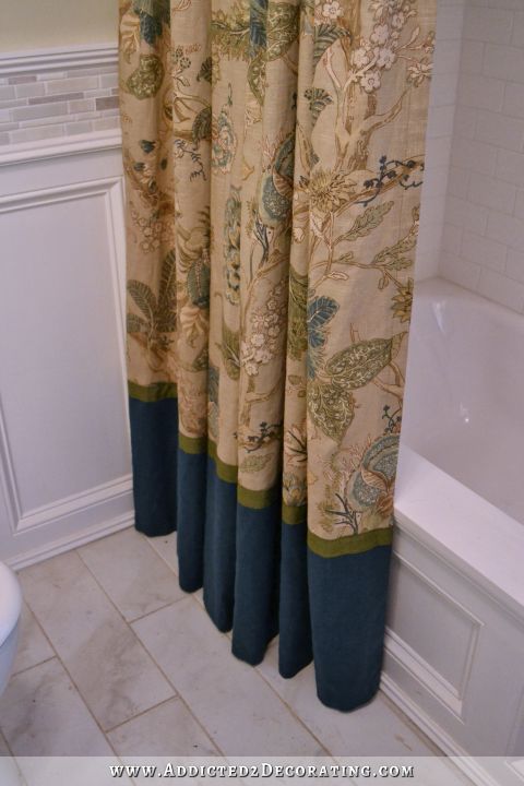 DIY decorative shower curtain 5