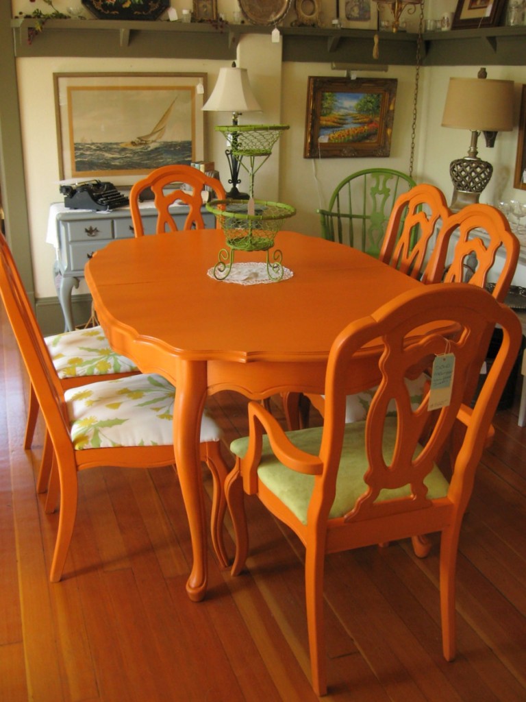 Colorful Painted Dining Table Inspiration Addicted 2 Decorating