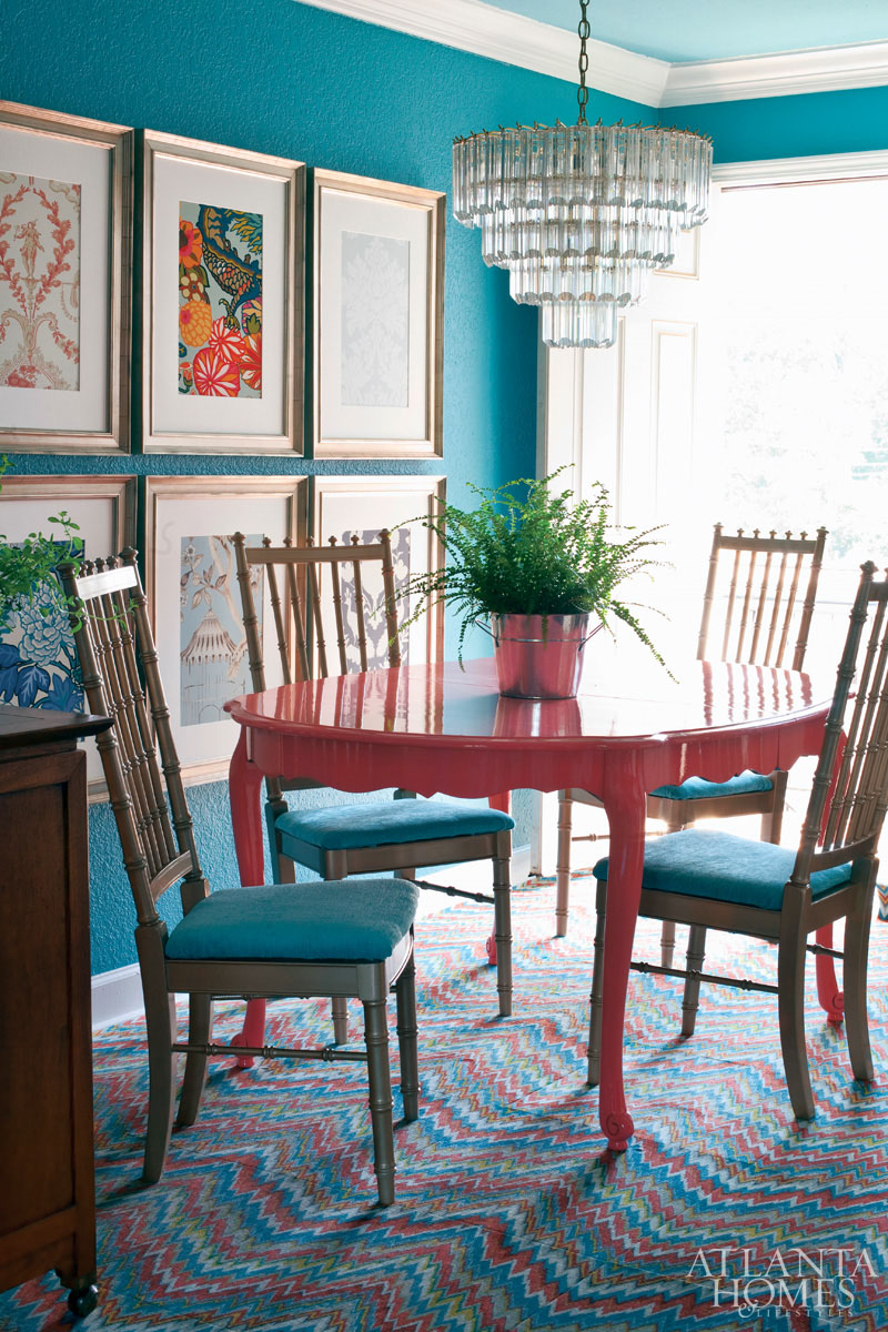 Colorful Painted Dining Table Inspiration Addicted 2 Decorating