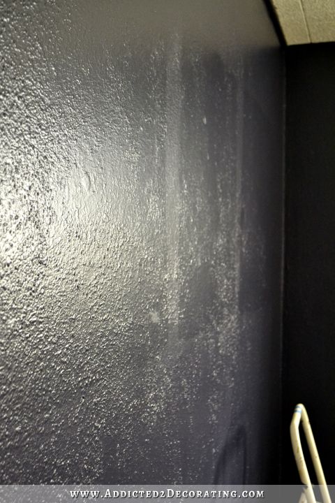 painted walls with awful texture