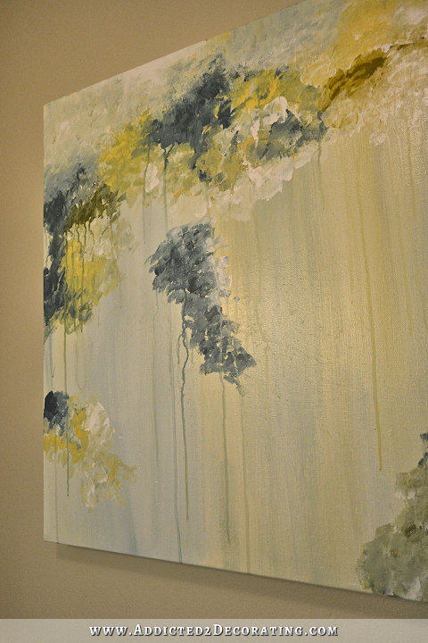 My Diy Abstract Art And New Shower, Abstract Painting Shower Curtain