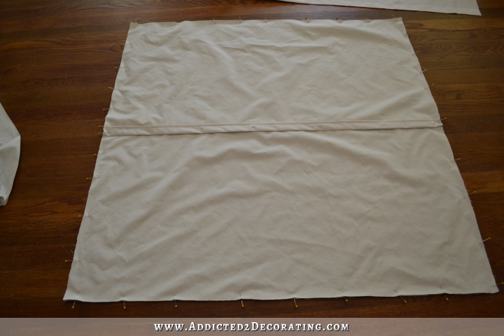 easy DIY euro sham with flanges - 7