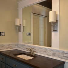 DIY Bathroom Mirror With Sconces