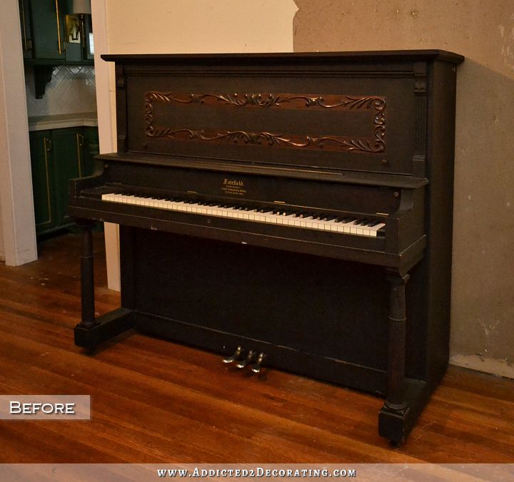 Thos Goggan & Bros upright piano - before