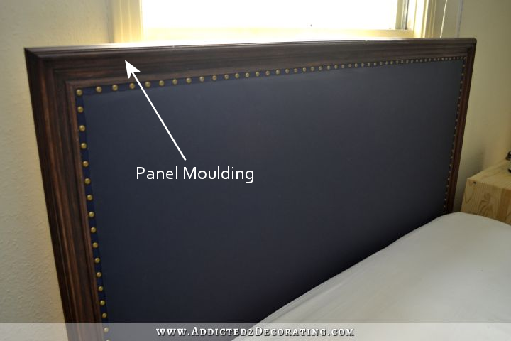 panel moulding used on headboard