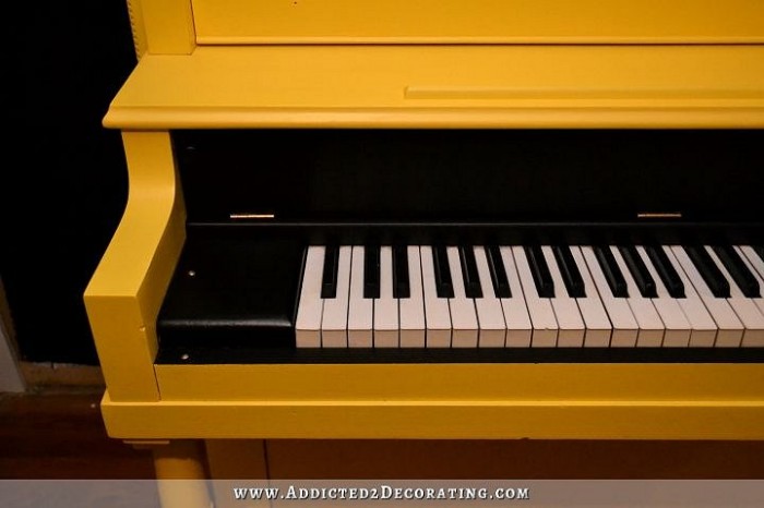 yellow painted piano - after 2
