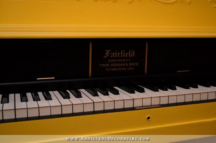 yellow painted piano - after 7