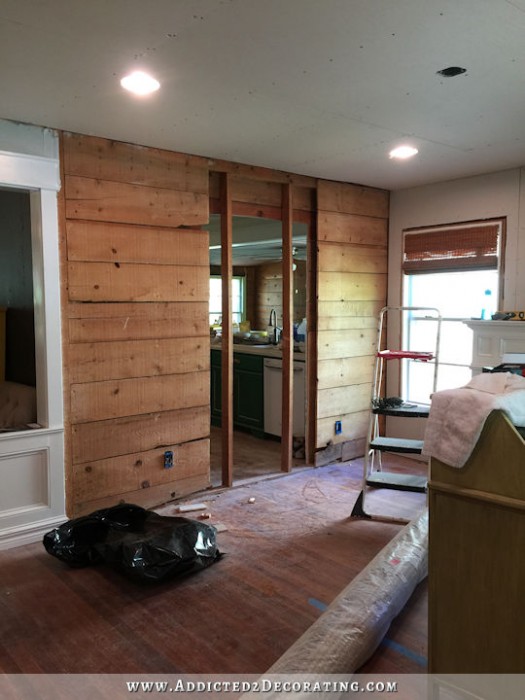 new cased opening in load bearing wall from dining room to kitchen - 5
