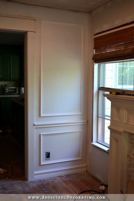 Full wall picture frame mouldingl - How to install picture frame moulding wainscoting - addicted2decorating.com