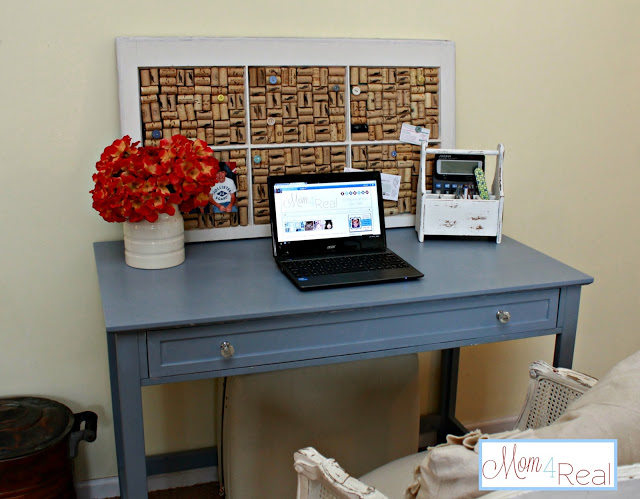 ways to repurpose old windows - cork board with wine corks via Mom 4 Real blog