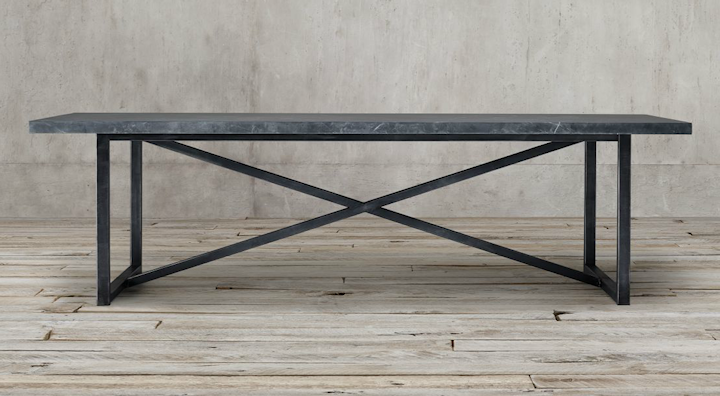 Torano Marble Rectanglular Dining Table from Restoration Hardware