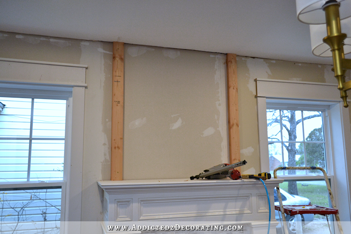 diy fireplace overmantel - 1