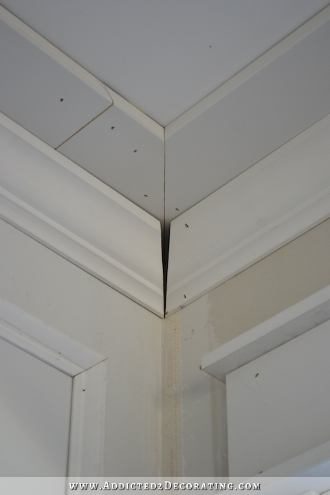 Dining Room Crown Molding Progress, Problems & Solutions
