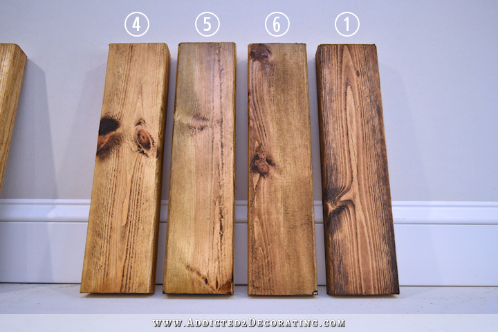 Yellow Pine Stain Chart