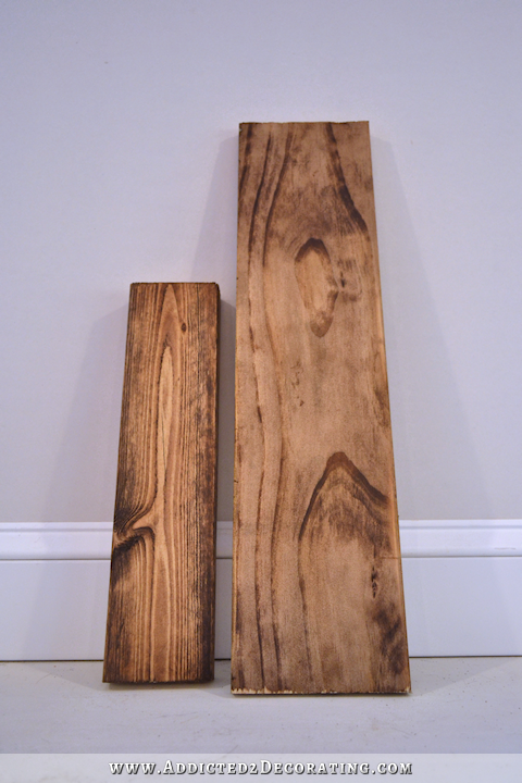 How To Stain Pine A Warm Medium Brown While Minimizing Ugly Pine Grain Addicted 2 Decorating