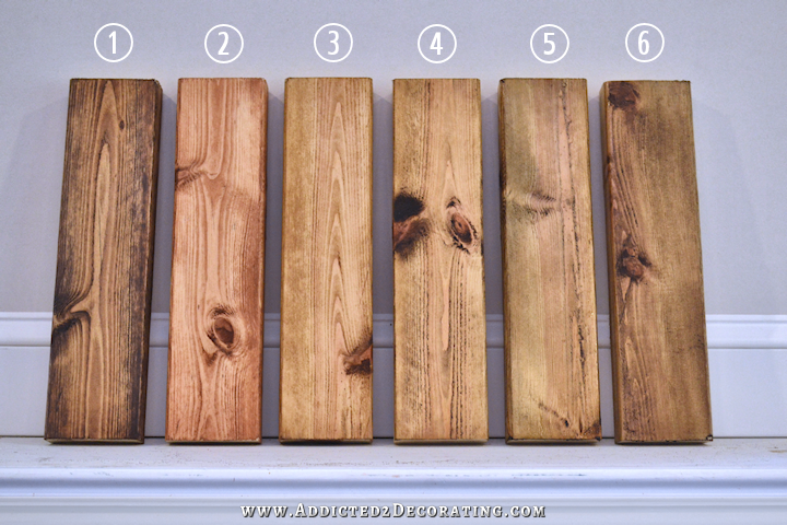 six ways to stain pine - 2