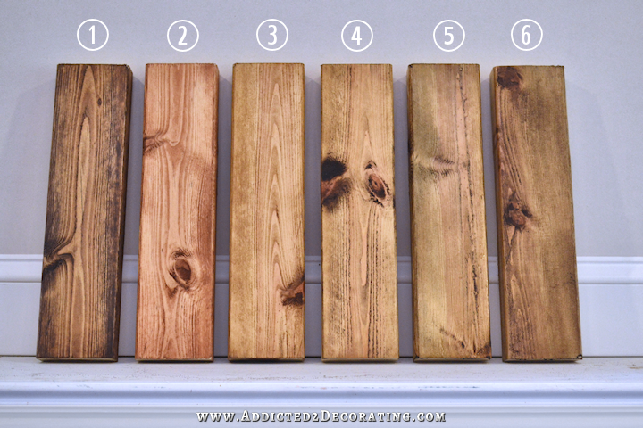 Pine Wood Stain Color Chart