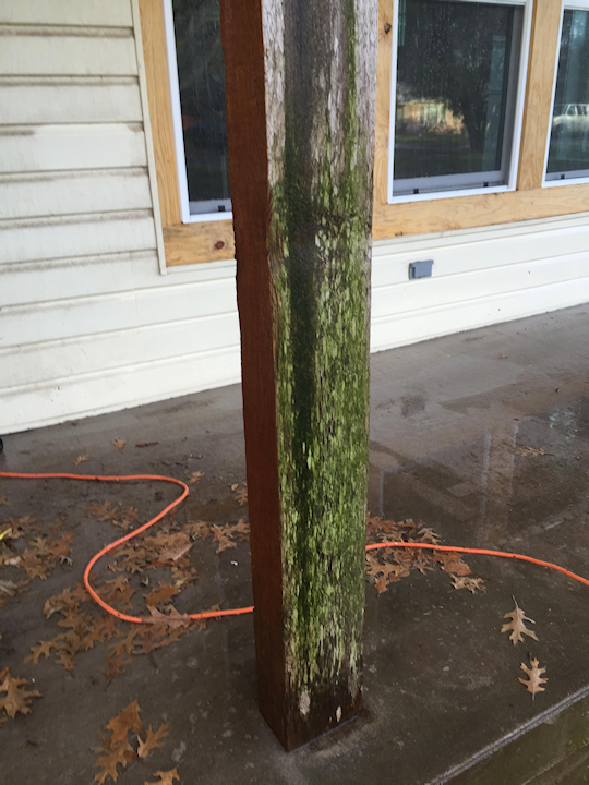 front post before pressure washing