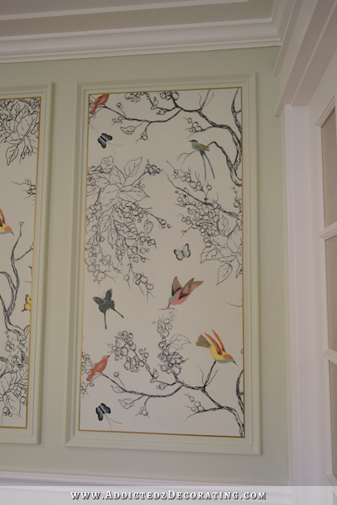 Hand Drawn Birds & Butterflies Entryway Wall Mural – Finished!
