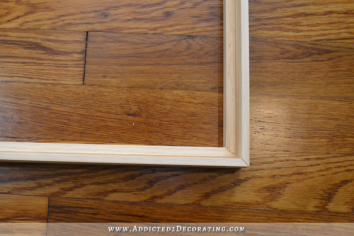 Simple DIY modern frame made out of 1 x 2 lumber - 3
