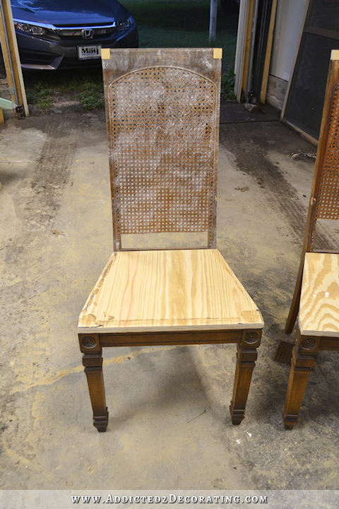 upholstered dining chair makeover - 2