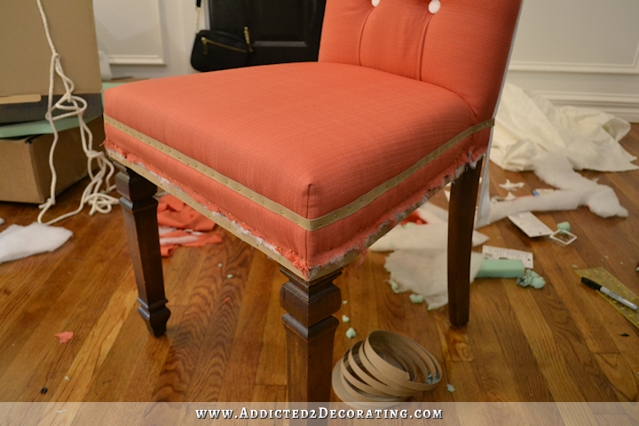upholstered dining chair makeover - 23
