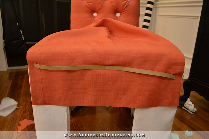 upholstered dining chair makeover - 34