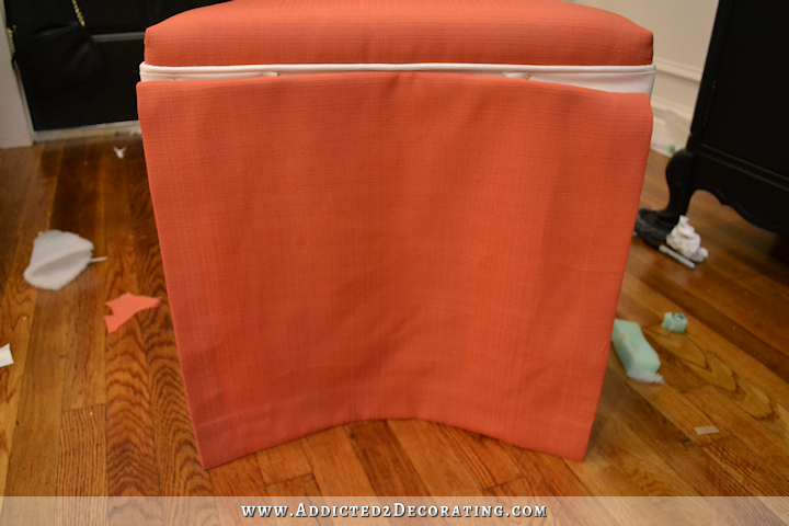 upholstered dining chair makeover - 35