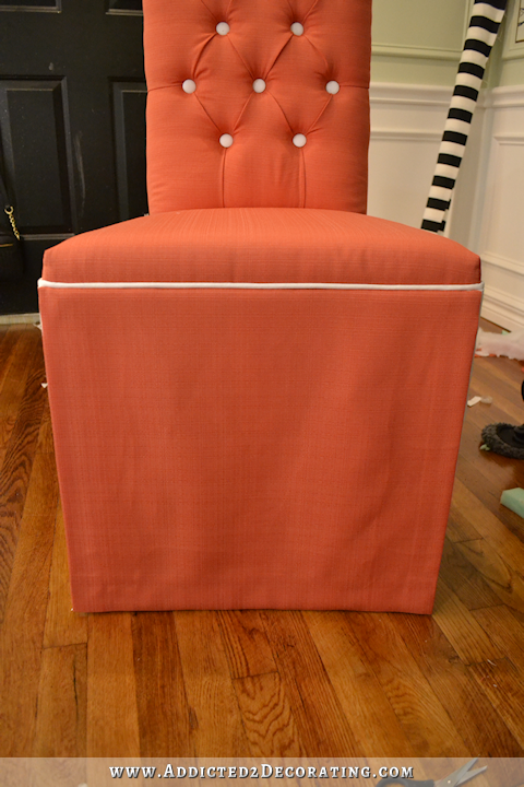 upholstered dining chair makeover - 40