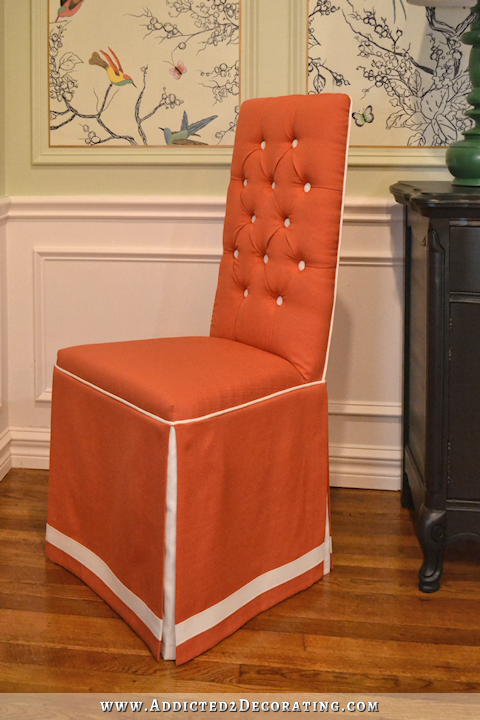 upholstered dining chair makeover - 48