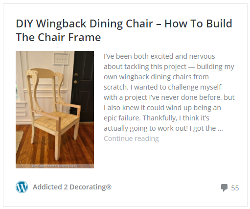 Diy Wingback Dining Chair How To Upholster The Frame Part 1